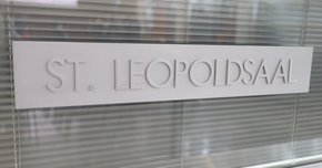 Während der Bauarbeiten finden die Landtagssitzungen im Leopoldssaal statt.