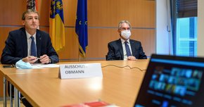 Der Europa-Ausschuss war der erste Ausschuss des Landtags, der im Form einer Videokonferenz stattfand.