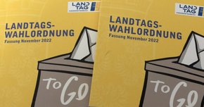 Die Landtagwahlordnung to go ist in der Landtagsdirektion erhältlich