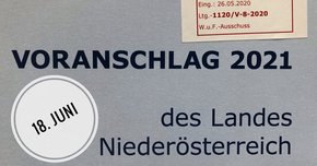 Das Budget 2021 wird am 18. Juni im Landtag diskutiert